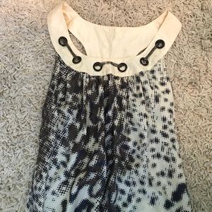 Guess multi color tank with chain neckline